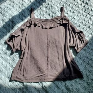 Cold Shoulder Flowy Top